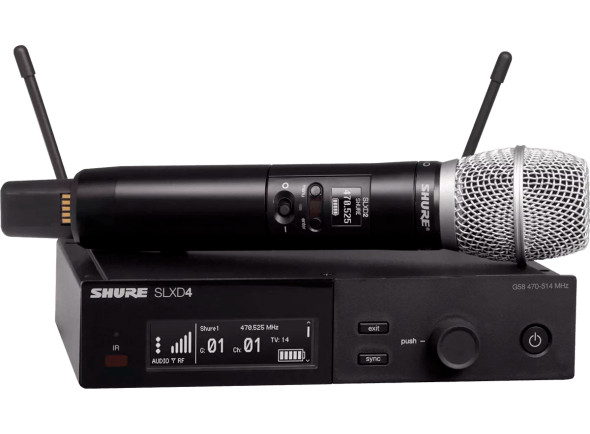 Sistema inalámbrico con micrófono de mano Shure SLXD24E/SM86 H56