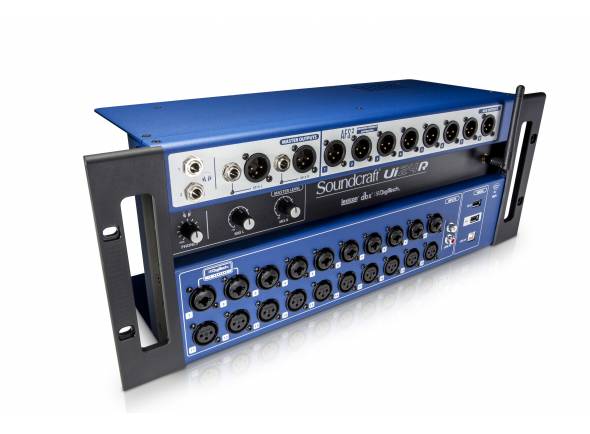 Soundcraft Ui24R - Mesa de mezclas digital de 24 canales con caja de escenario integrada y DSP, Grabación multipista en paralelo a memoria USB y DAW, 20 entradas de micrófono/línea (10 x XLR, 10 combo de 6,3 mm), 2 e...
