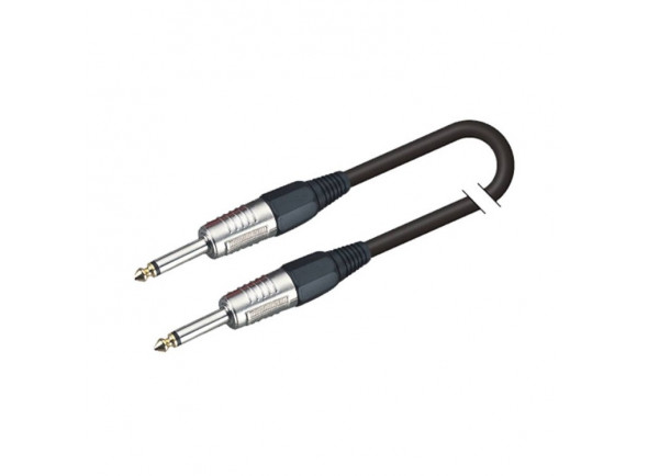 Soundsation Jack/Jack BICJJ-BK 3m  - Cable de instrumento de soudación, Modelo Go-Link, Disponible en 3m, 
