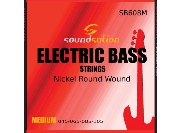 Juego de cuerdas .045 para bajo eléctrico de 4 cuerdas Soundsation Electric bass guitar string set - Medium Juego de cuerdas .045 para bajo eléctrico de 4 cuerdas Soundsation Electric bass guitar string set - Medium