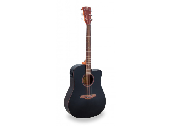 Soundsation  Guitarra acústica Dreadnought Cutaway c/preamp CODY DNCE-BK