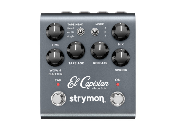 Strymon El Capistan V2 - Retardo de cinta, réplica de eco de cinta, 3 modos: fijo, múltiple, único (A, B, C), Buen control para la reverberación de resorte, Integración MIDI a través de TRS-MIDI o USB-C MIDI, 300 preajuste...