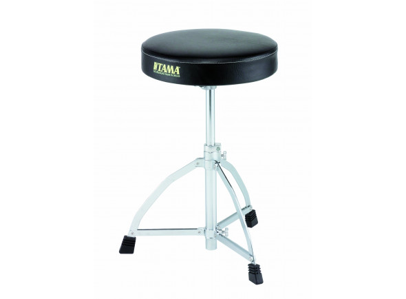 Tama  HT25 Drum Throne - Tama HT25 Drum Throne, asiento de forma redonda (33 cm x 60 mm), patas de refuerzo simple, altura ajustable de 400 mm a 630 mm,, 