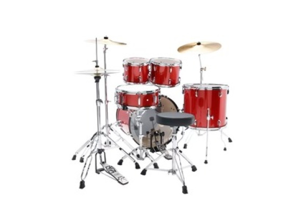 Tama T52H6-CDS Stagestar 5-Piece Drum Kit w/ Hardware+Throne, Candy Red Sparkle