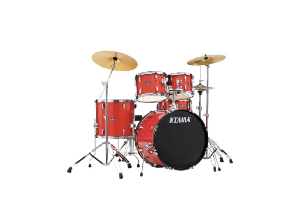 Tama T52H6-CDS Stagestar 5-Piece Drum Kit w/ Hardware+Throne, Candy Red Sparkle