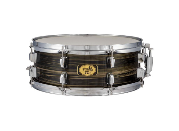 Tambor Tamburo Tarola 14 “x 5,5” Wrap/PVC madeira preta
