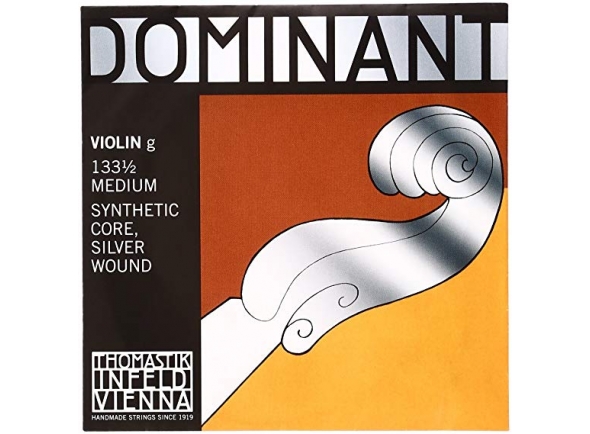 Thomastik Dominant Violin Sol String 1/4 - Sola una cuerda, 1/4 cuerda de violín, Tensión media, En aluminio, 133, 