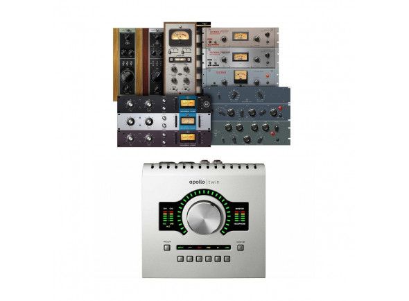Universal Audio  Apollo Twin USB Duo Heritage  - Tecnología de conversión de 24 bits/192 kHz, monitoreo sin lanza, Procesamiento UAD en tiempo real para grabar a través de compresores clásicos, ecualizadores, máquinas de cinta, micrófonos y ampli...