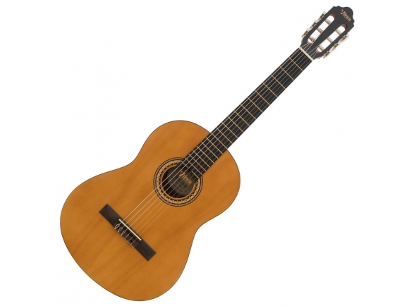Valencia VC204 - Guitarra clásica de tamaño 4/4 de la serie 200 que presenta una placa superior hecha de pícea de Sitka resonante y cuerpo y aros hechos de madera exótica de la OTAN (árbol de Mora)., El mástil es d...