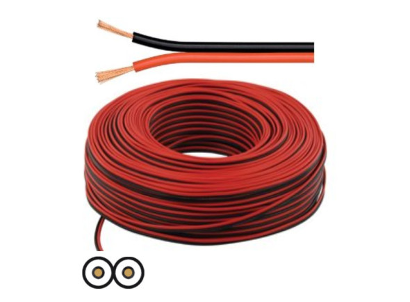 VSOUND  Cabo Coluna 2X1.50MM Preto/Vermelho Paralelo