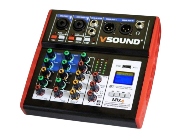  VSOUND Mesa De Mistura 4 Canais 