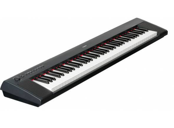 Yamaha NP-32 - Piano digital portátil Yamaha NP-32, 76 teclas (tacto suave graduado), polifonía de 64 voces, 10 sonidos diferentes, 10 canciones de demostración, Metrónomo, 