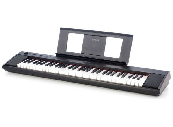 Yamaha NP12B - Teclado portátil Yamaha NP12B, 61 teclas ligeras de tamaño completo, polifonía de 64 voces, 10 sonidos diferentes, efecto de reverberación, Dimensiones 106,6 x 105 x 25,9 cm (ancho/alto/profundidad...