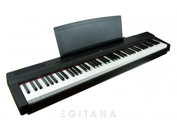 Yamaha P-125 BK - Piano digital portátil Yamaha P-125 BK, 88 teclas pesadas de acción de martillo de tamaño completo (estándar de martillo graduado) con teclas negras, polifonía de 192 voces, 24 tipos diferentes de ...
