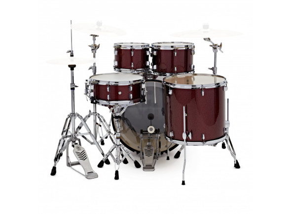 Sets de batería con hardware sin platillos Yamaha Rydeen Studio Burgundy Glitter