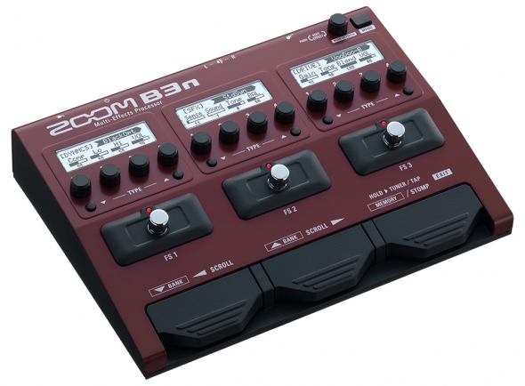 Zoom B3n  - 67 pedales de efectos DSP de alta calidad, 5 emuladores de amplificador y 5 emuladores de gabinete, Software ZOOM Guitar Lab gratuito para Mac/Windows Descarga de efectos adicionales y administraci...