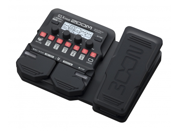 Zoom G1X Four Multi Effect-Pedal  - Pedal multiefectos para guitarra eléctrica, 71 efectos incorporados, 13 simulaciones de amplificación, Cinco efectos a la vez, en cualquier orden, Looper para grabar audio de hasta 30 segundos/64 p...