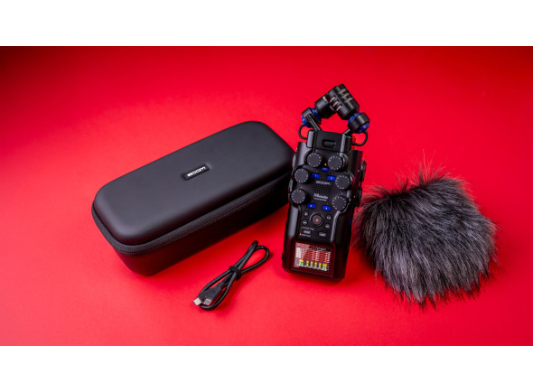 Zoom H6studio - gravador portátil de 6 pistas 32-bit float USB preto